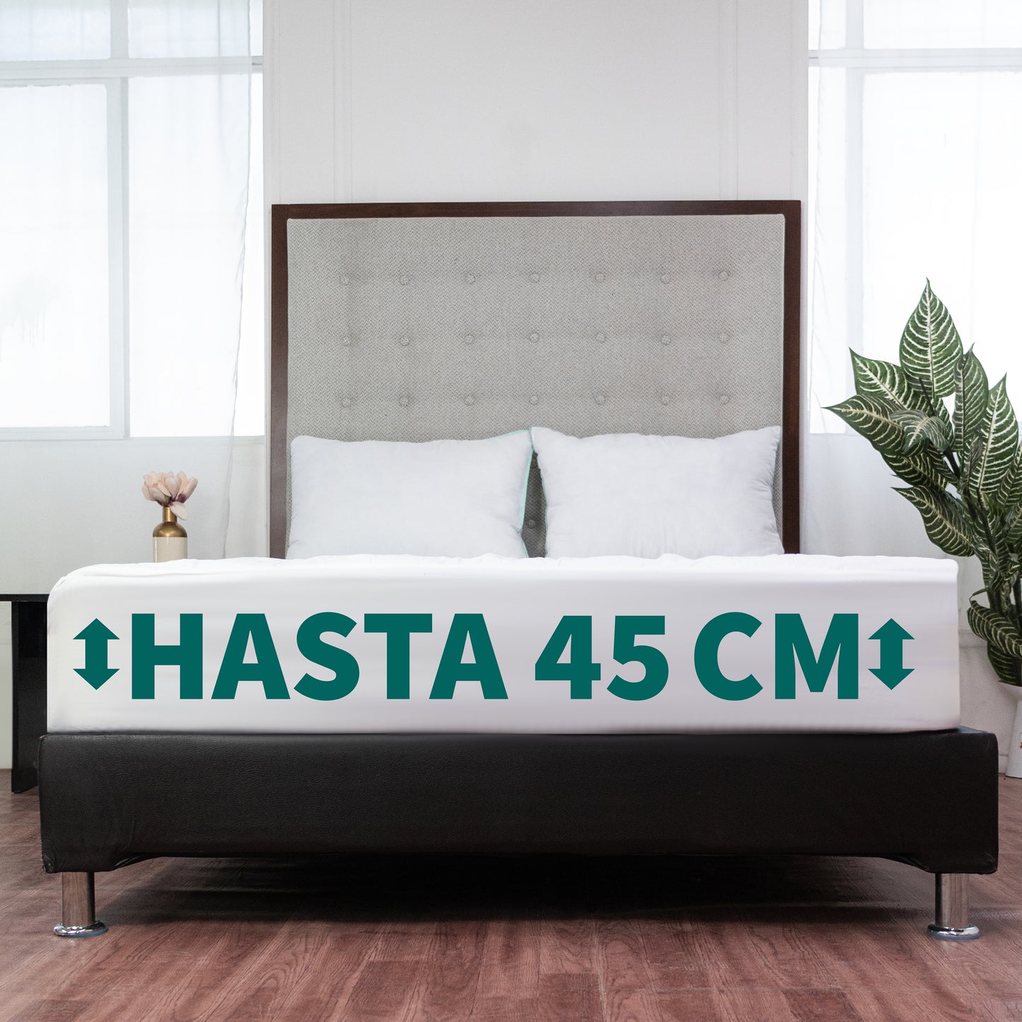 Protector para Colchón-Tela Suave y 100% Impermeable-Hipoalergénico-Antí Ácaros-Suave y Transpirable