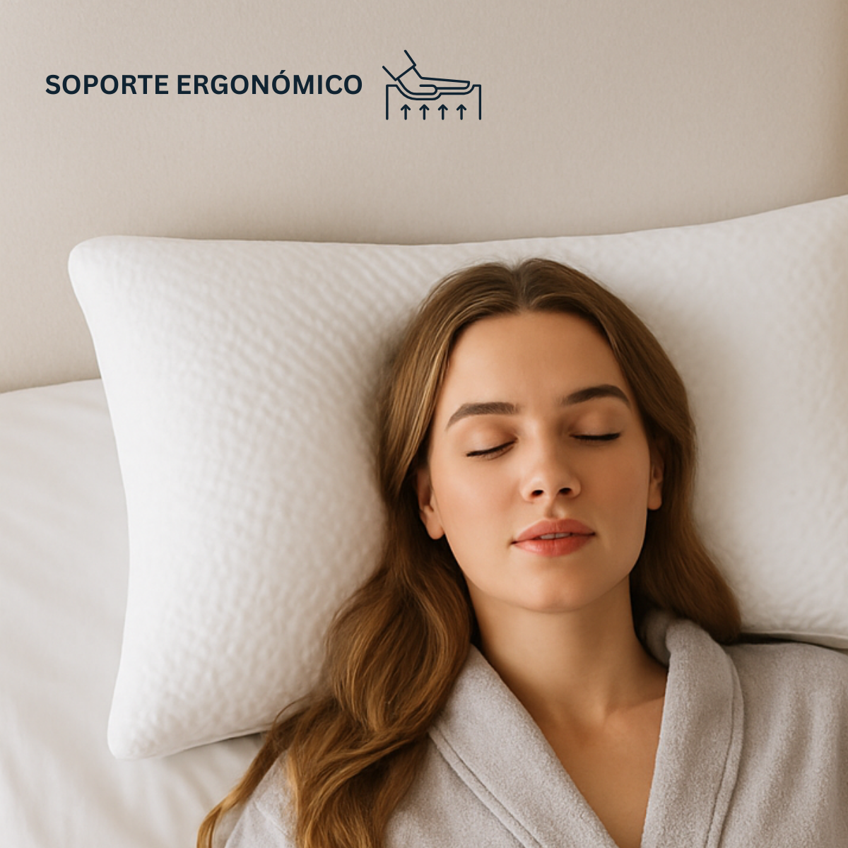 Almohadas Memory Foam con Relleno Semi Firme de Espuma de Memoria Triturado y Microfibras de Gel. Fundas Suaves, Lavables e Hipoalergénicas