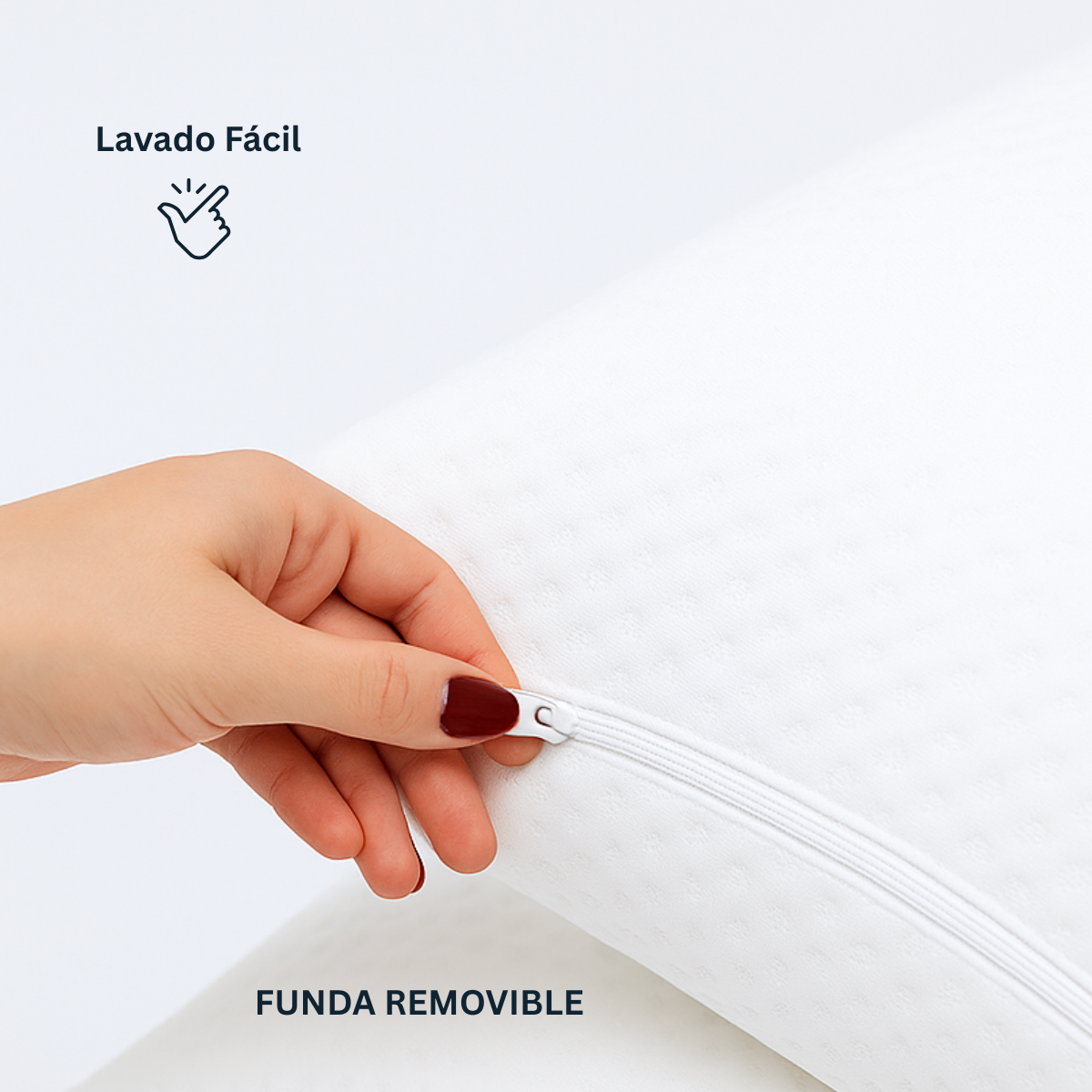 Almohadas Memory Foam con Relleno Semi Firme de Espuma de Memoria Triturado y Microfibras de Gel. Fundas Suaves, Lavables e Hipoalergénicas