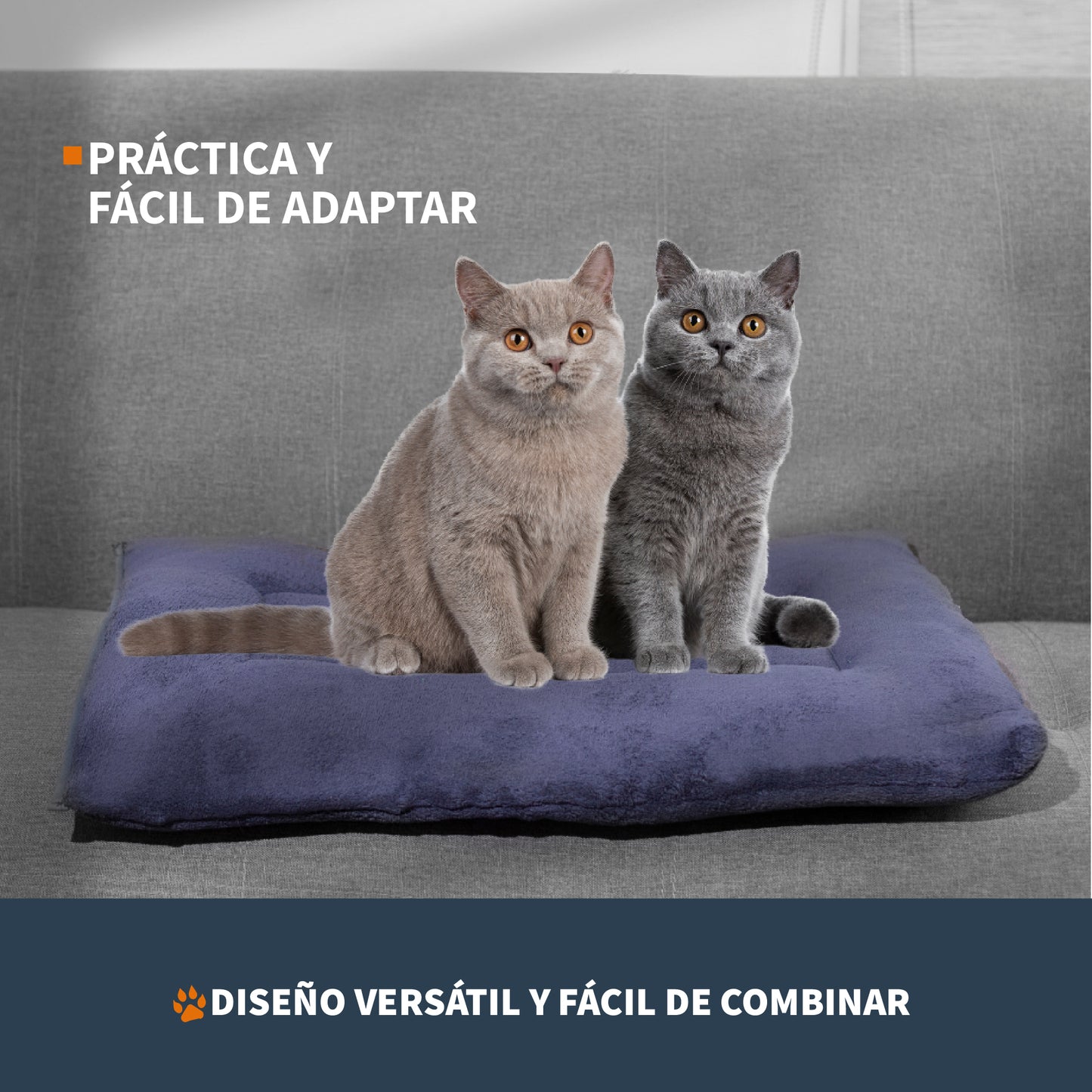 Cama para Mascotas Suave Esponjosa Acogedora Térmica Lavable