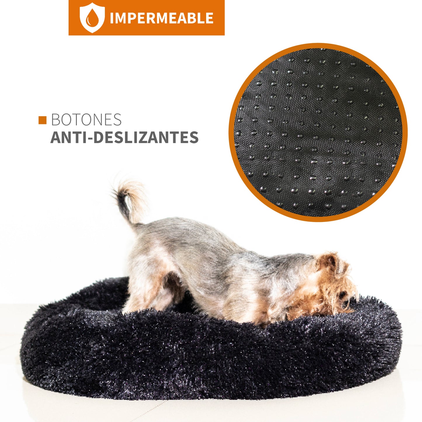 Cama para Mascotas Antiestres Redonda Esponjosa Cómoda Afelpada
