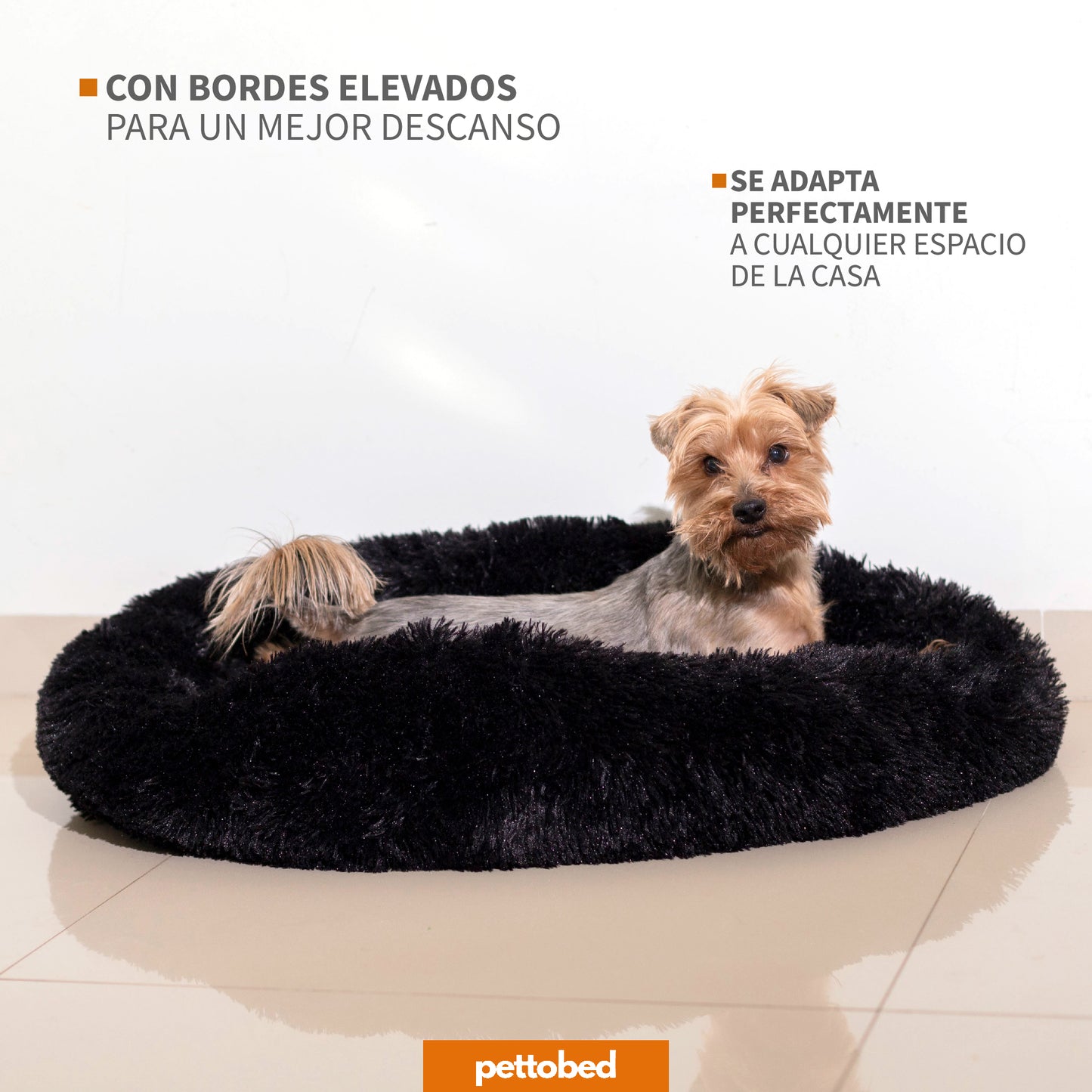 Cama para Mascotas Antiestres Redonda Esponjosa Cómoda Afelpada