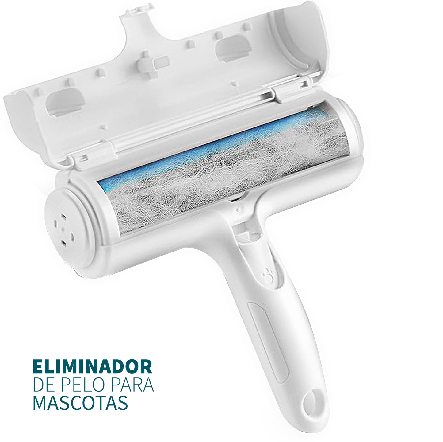 Rodillo Quita Pelusa Reutilizable Removedor de Pelo para Perros y Gatos Quitapelos Almacena el Pelaje de tu Mascota Ideal para Muebles, Sofá, Cama, Ropa y Asientos de Auto