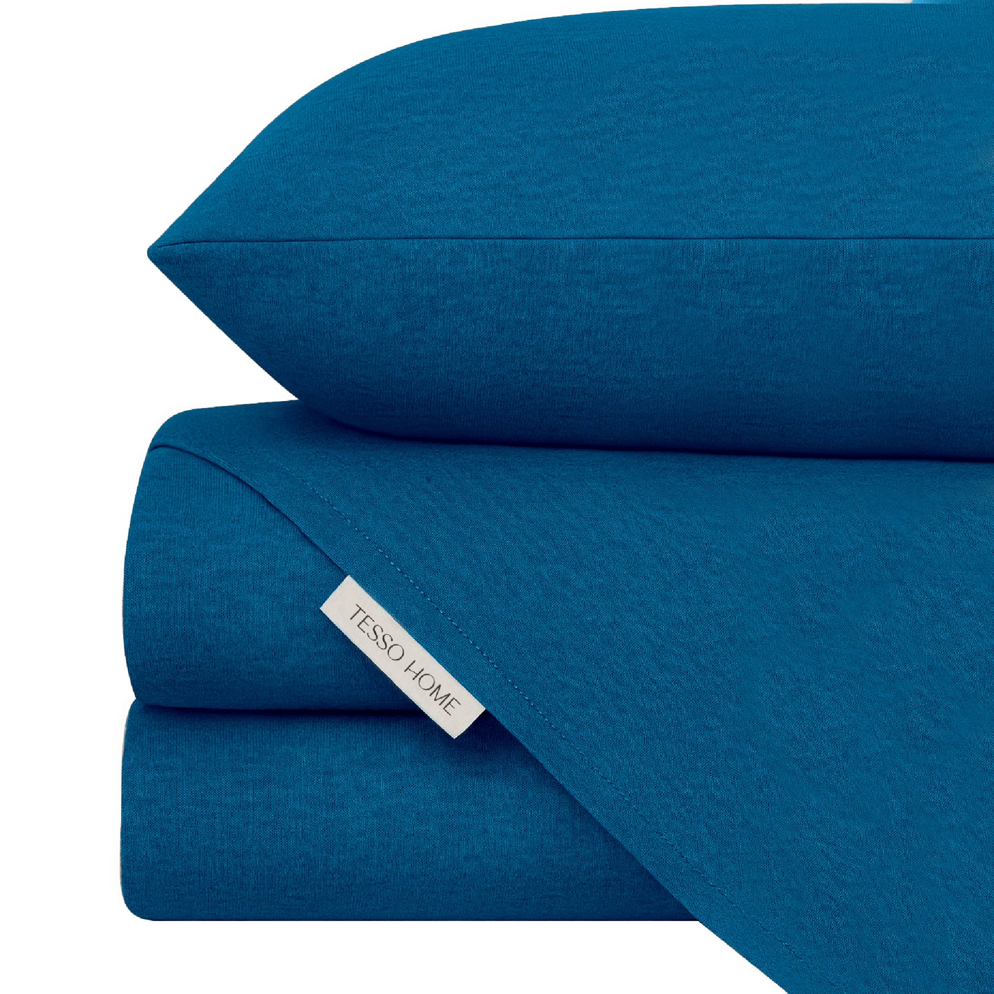 Juego de Sábanas de Camiseta Frescas Tipo Algodón Suave Hipoalergénicas (Incluye Sábana Plana, Sábana de Cajón y Fundas de Almohada)