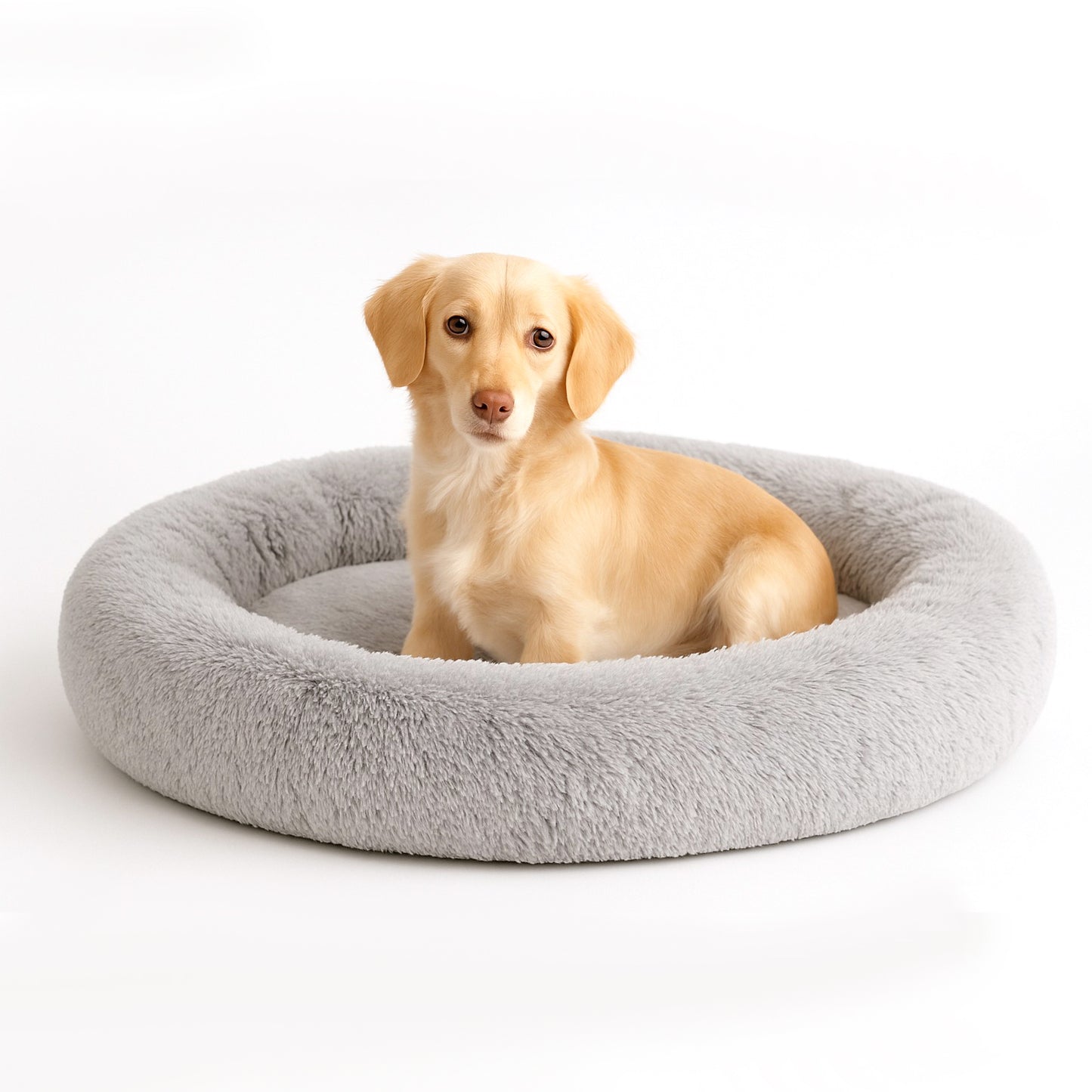 Cama para Mascotas Antiestres Redonda Esponjosa Cómoda Afelpada