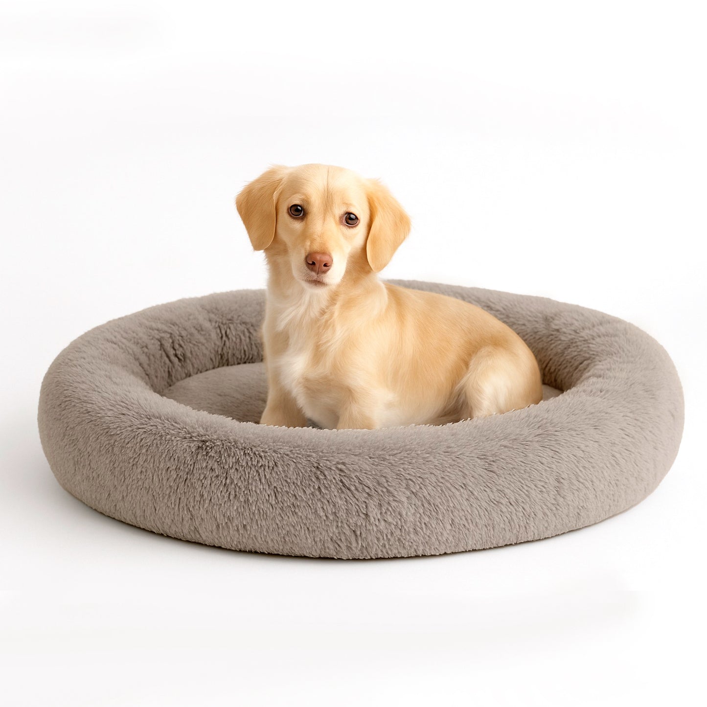 Cama para Mascotas Antiestres Redonda Esponjosa Cómoda Afelpada