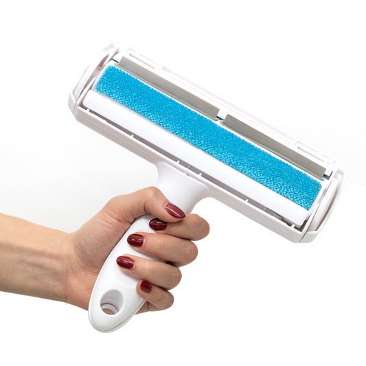 Rodillo Quita Pelusa Reutilizable Removedor de Pelo para Perros y Gatos Quitapelos Almacena el Pelaje de tu Mascota Ideal para Muebles, Sofá, Cama, Ropa y Asientos de Auto