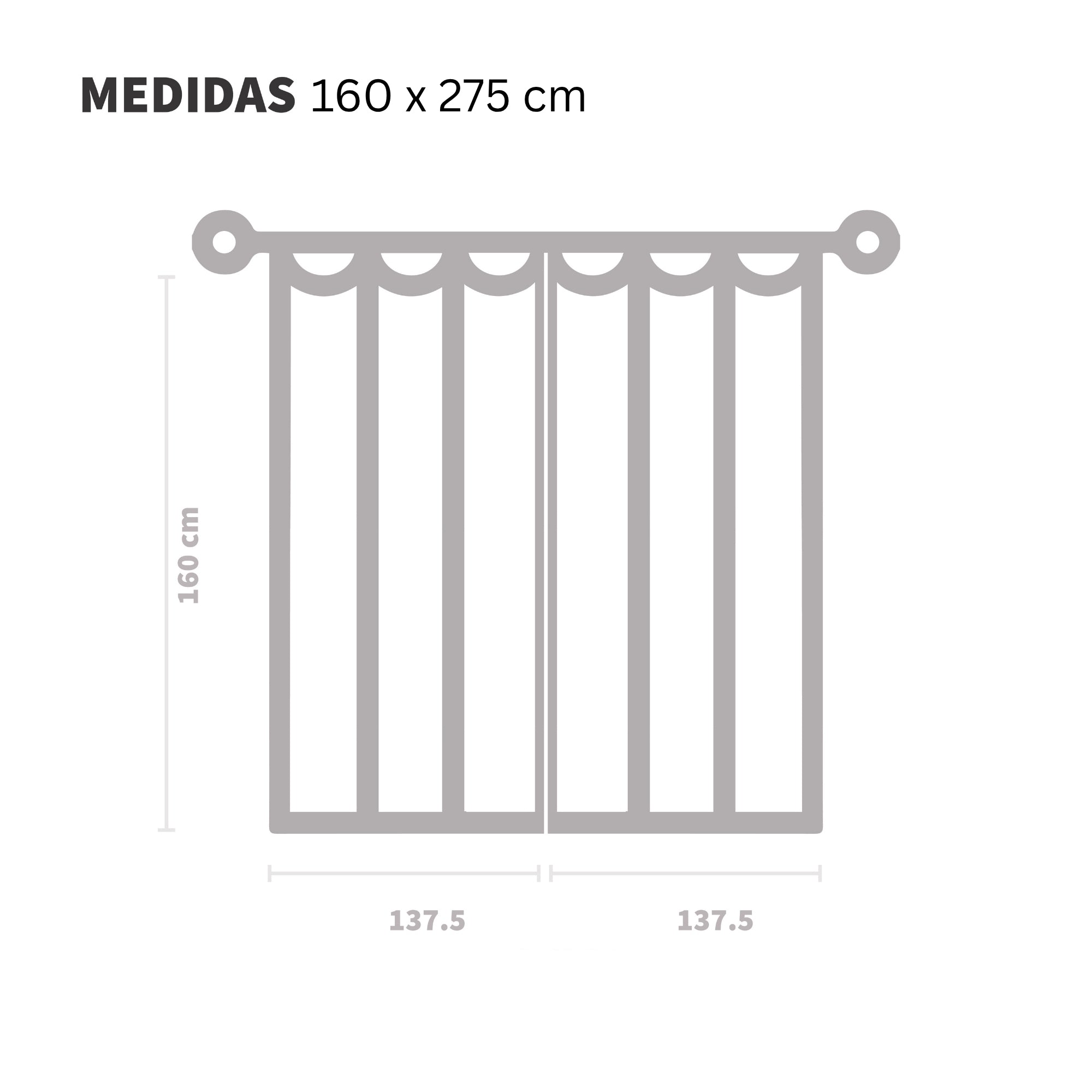 Cortinas Blackout (Dos Páneles)