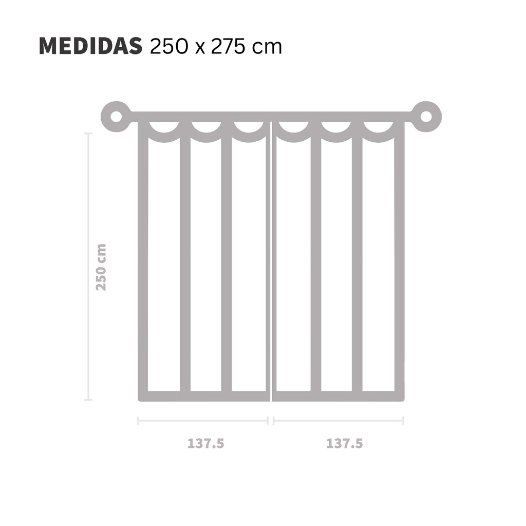 Cortinas Blackout (Dos Páneles)
