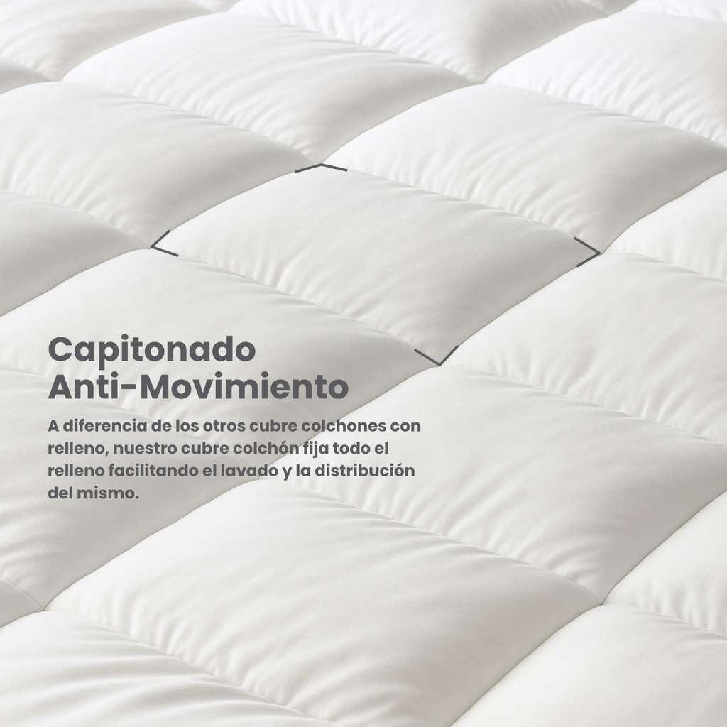 Cubre Colchón Acolchado Premium