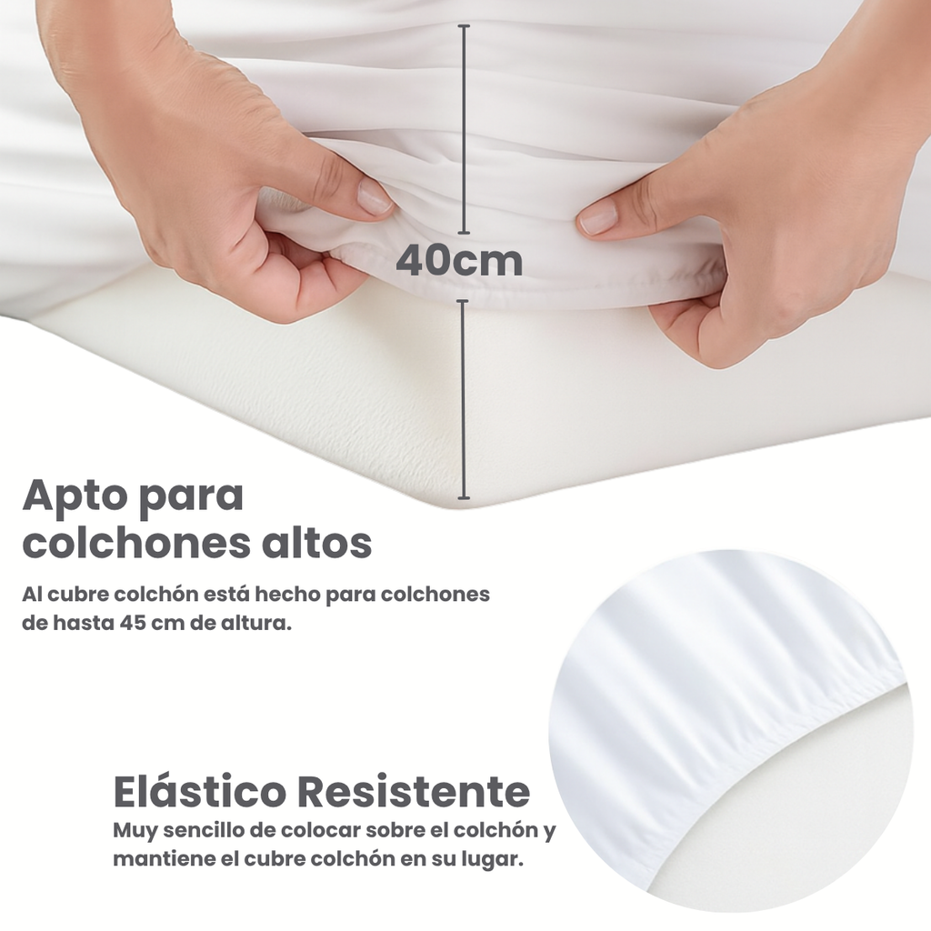 Cubre Colchón Acolchado Premium