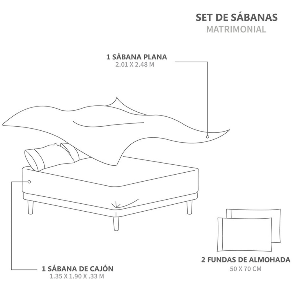 Juegos de Sábanas Ultrasoft | Matrimonial