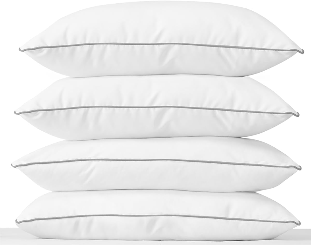 Almohadas Comfort | Firmeza Media | Hipoalergénicas y Antiácaros | Suaves y Lavables | Tecnología Down Alternative