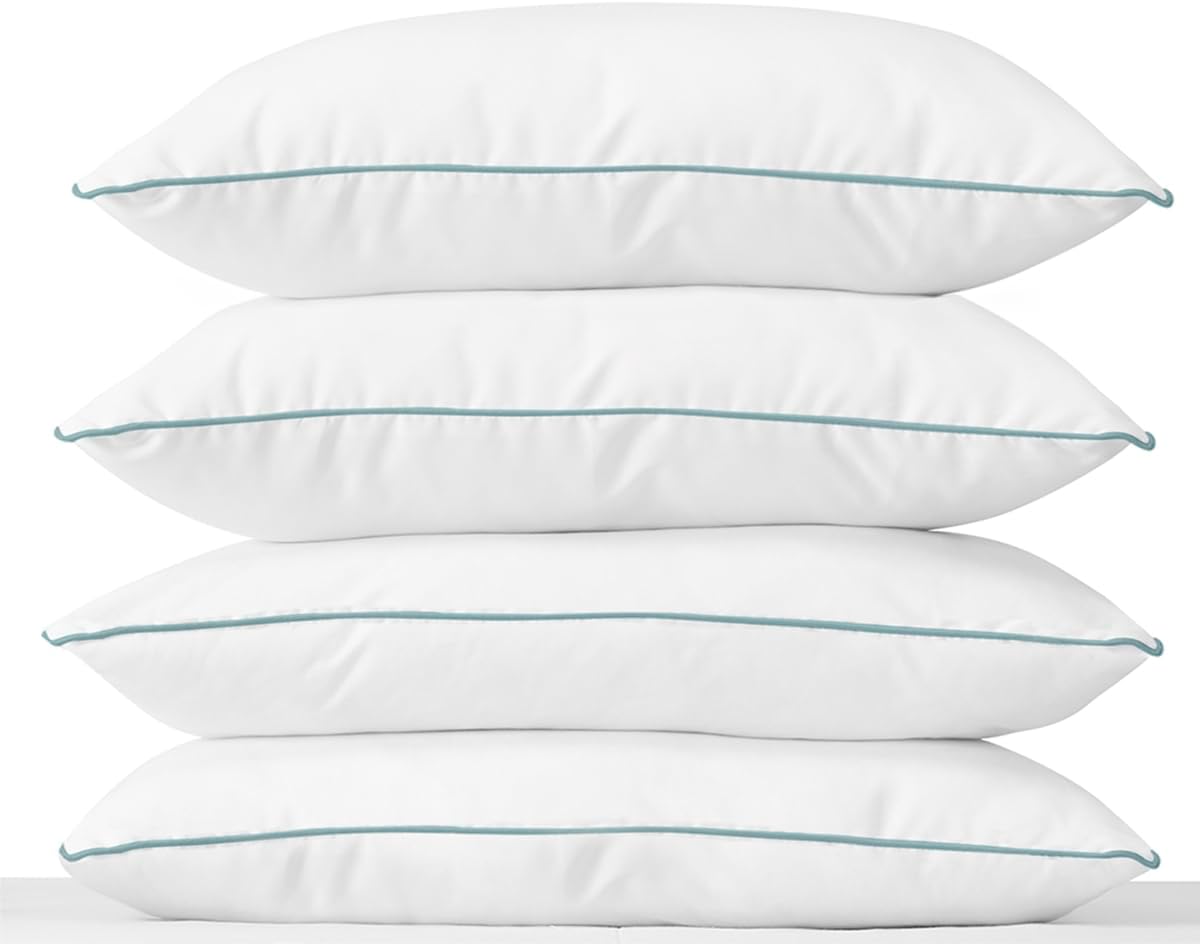 Almohadas Comfort | Firmeza Media | Hipoalergénicas y Antiácaros | Suaves y Lavables | Tecnología Down Alternative