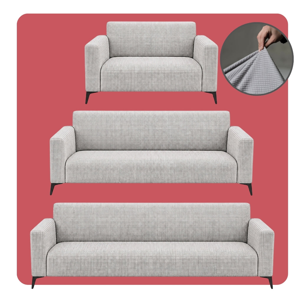 Cubre Sala 3 Piezas Strech | Gris