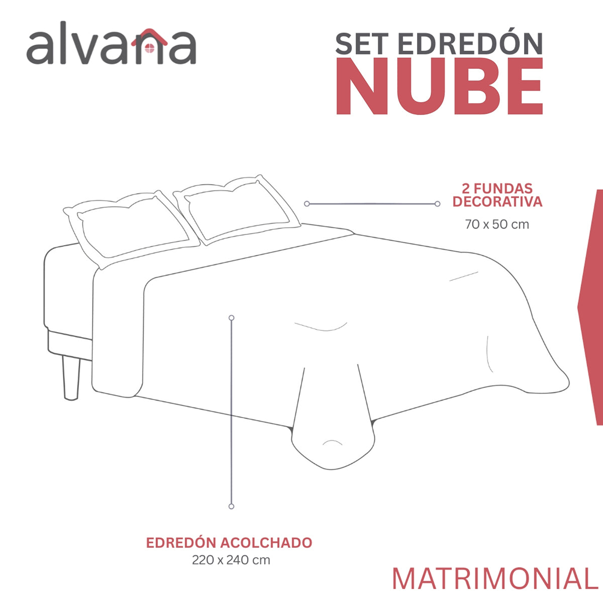 Set Edredón Nube