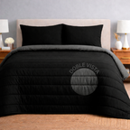 Set de Edredón Ligero | Negro/Gris