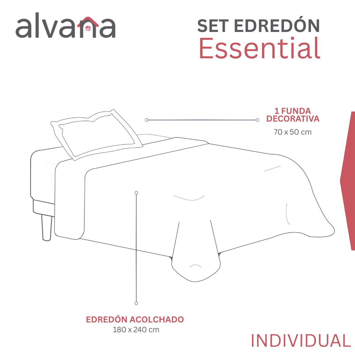 Set de Edredón Confort 3 Piezas