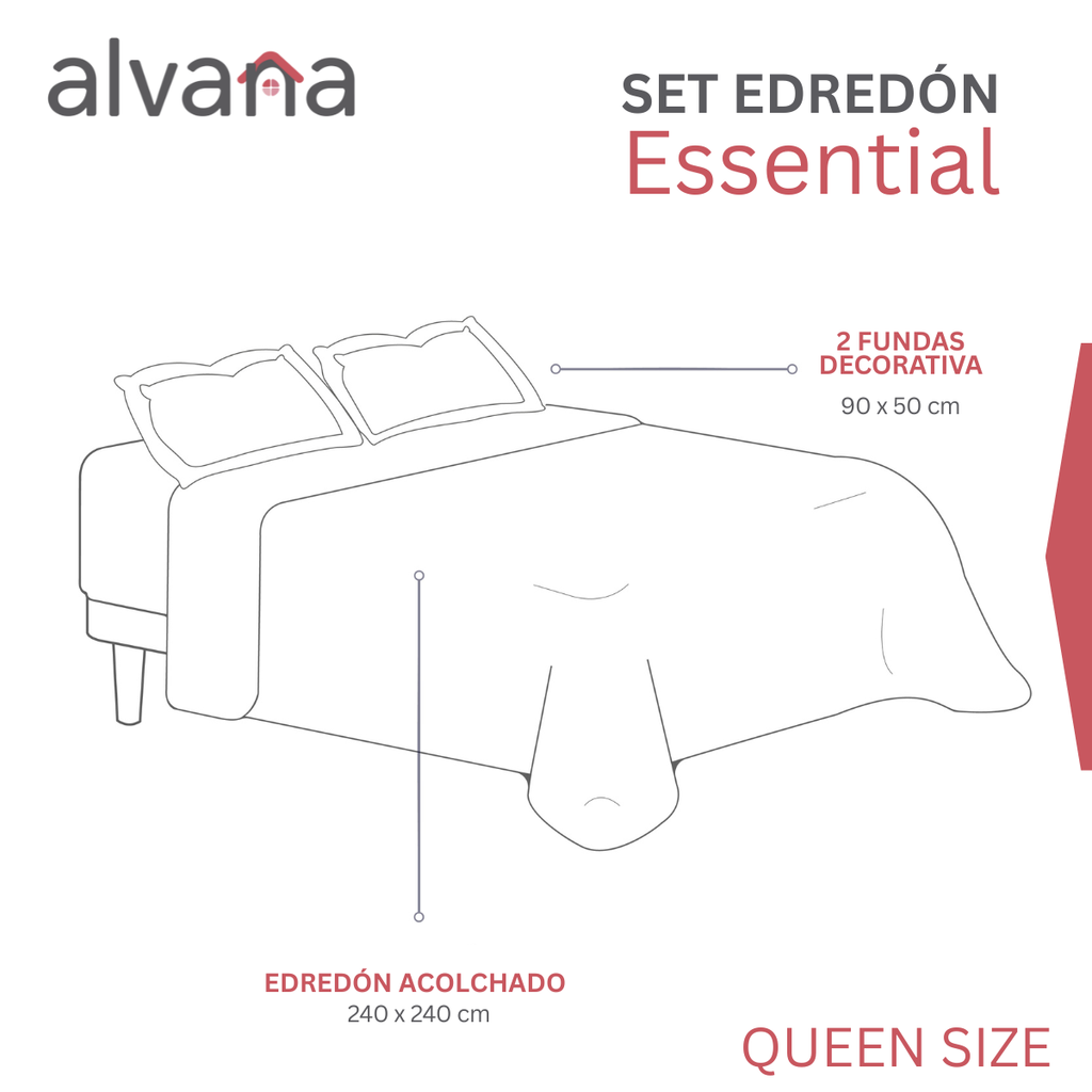 Set de Edredón Confort 3 Piezas