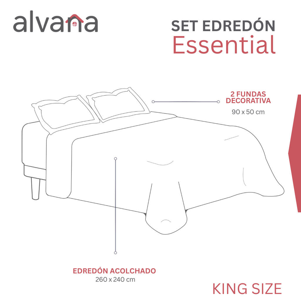 Set de Edredón Confort 3 Piezas