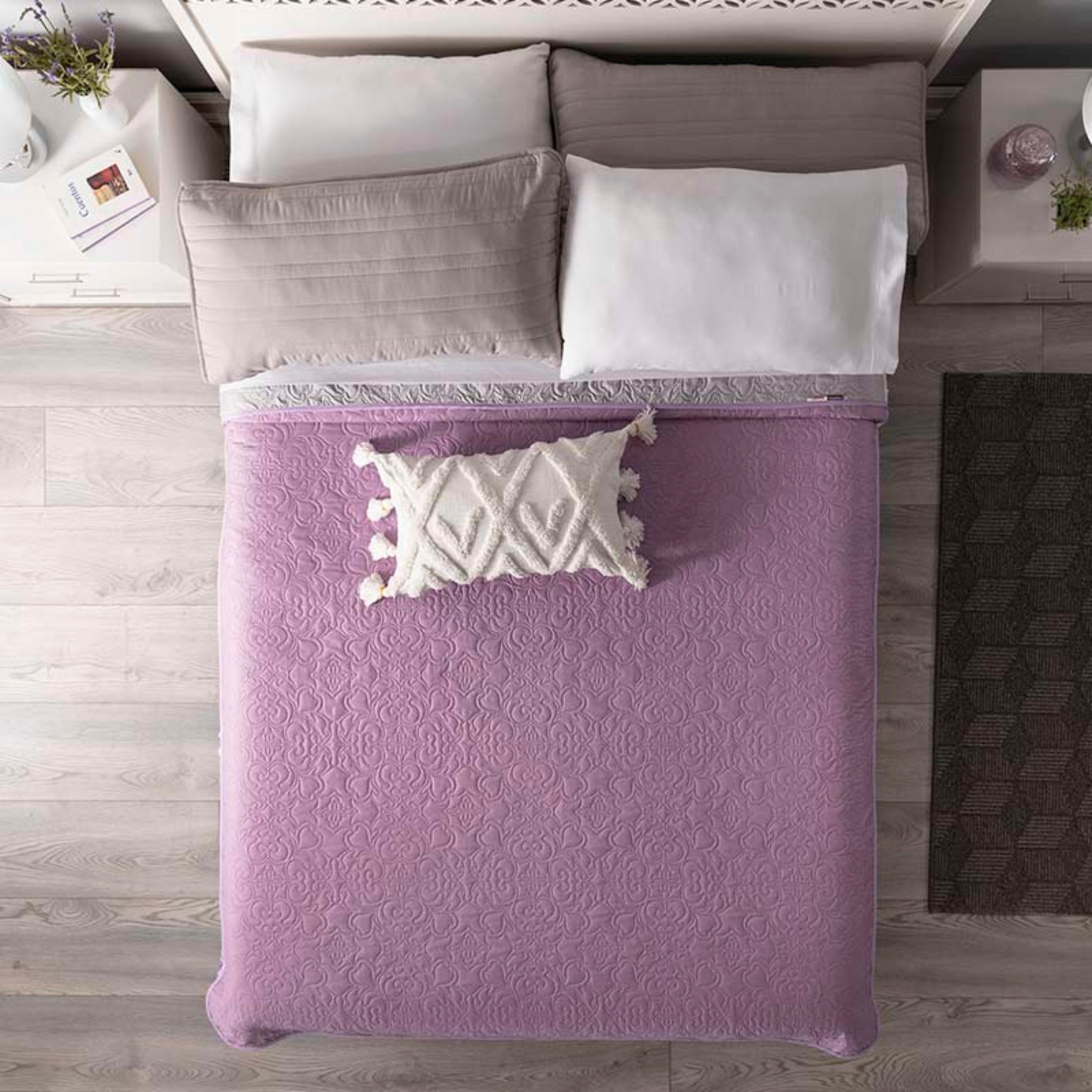 COLCHA KS LAVANDA