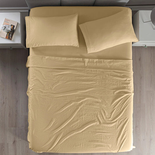 SÁBANAS VIASOFT WASHED IND KAKI