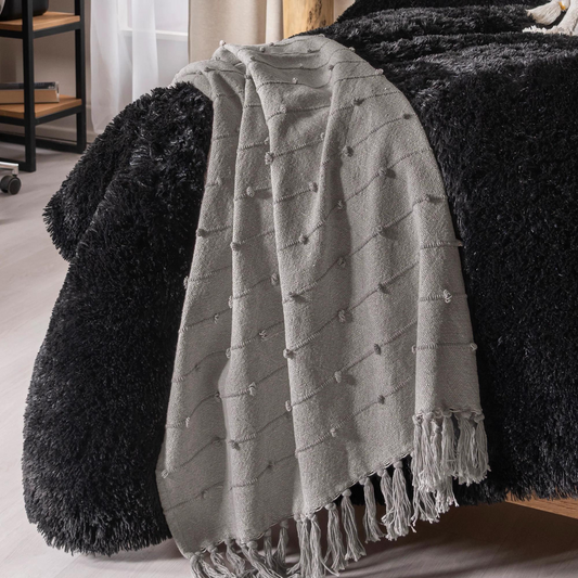 MUMBAI GRIS NEUTRAL FRAZADA