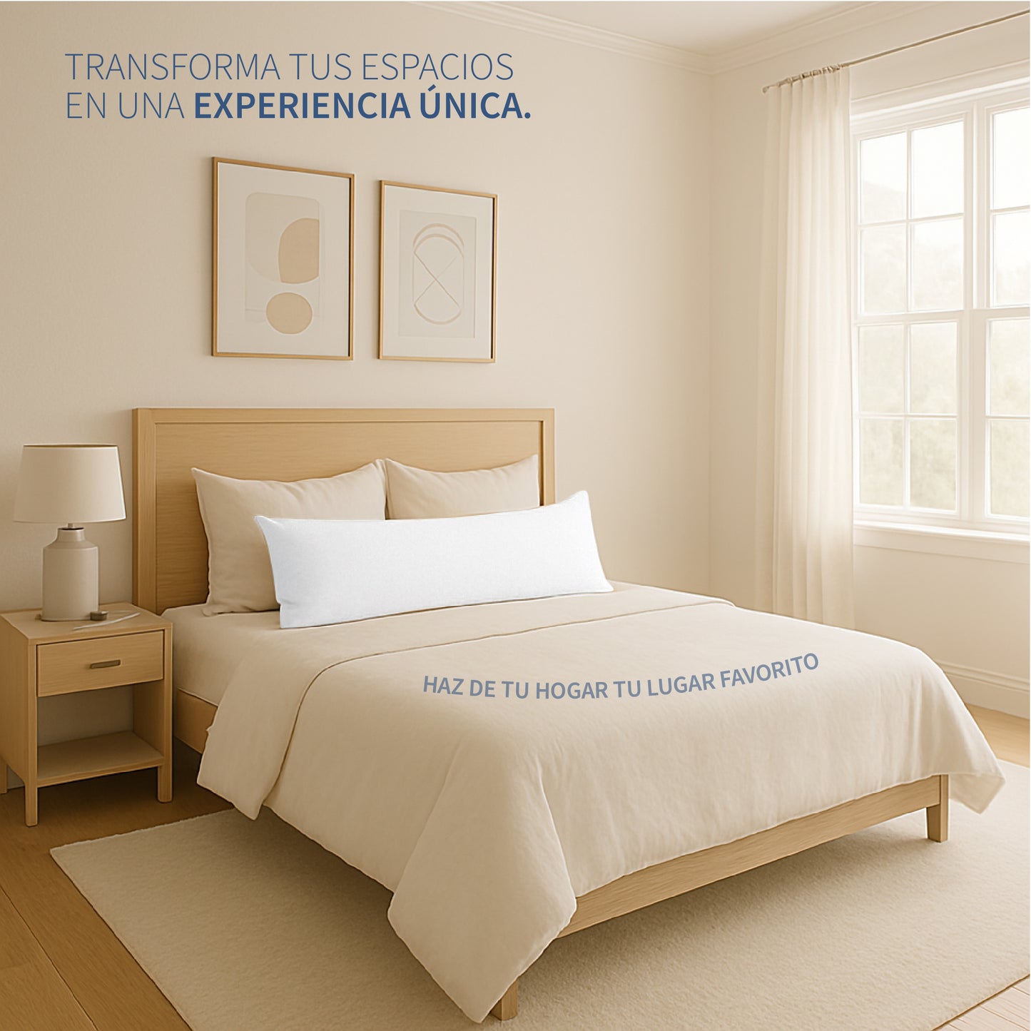 Almohada Corporal Cojín de Cuerpo Completo Almohada Larga Transpirable Relleno Down Alternative 131.5 x 50 x 20 cm