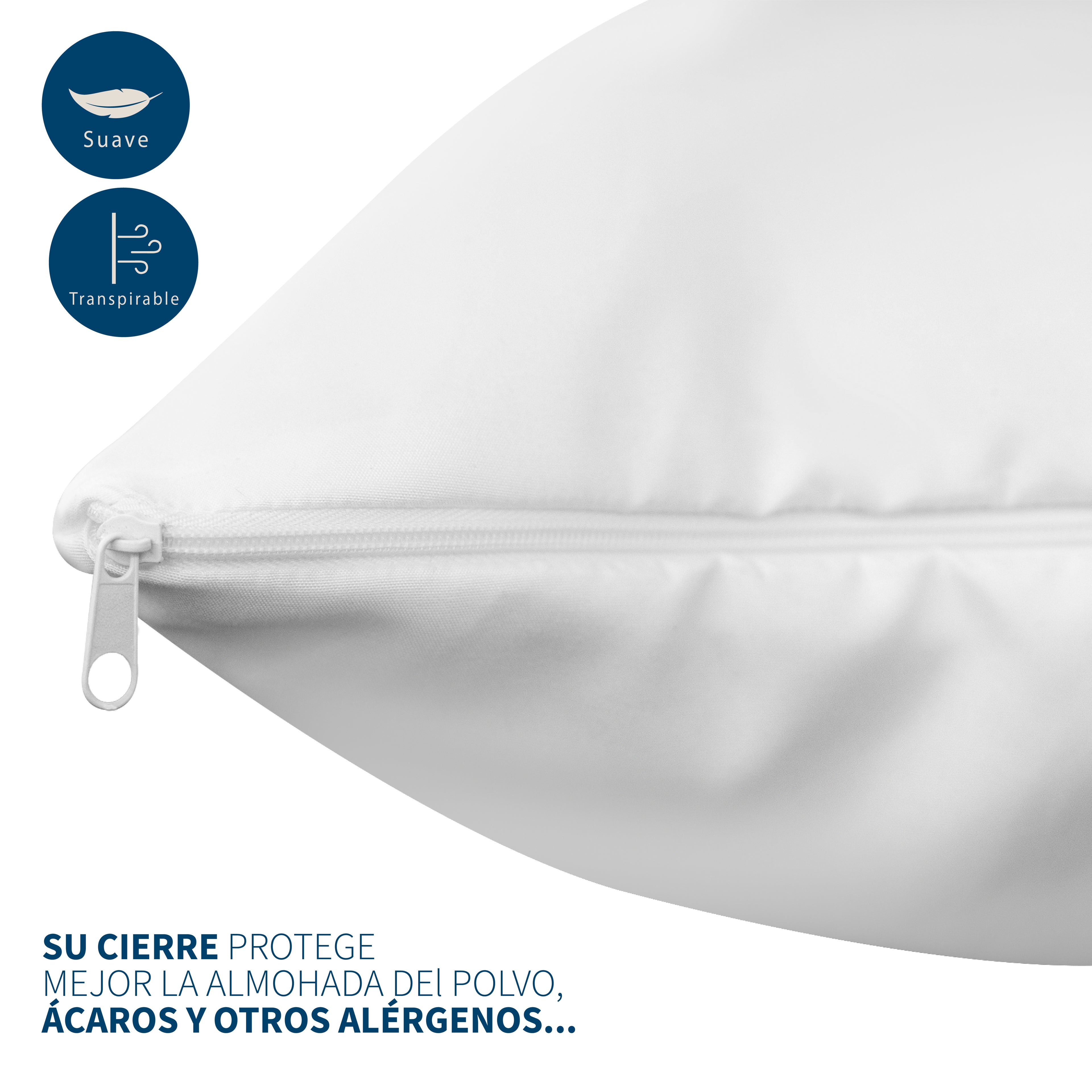 Almohadas Fundas con Cierre