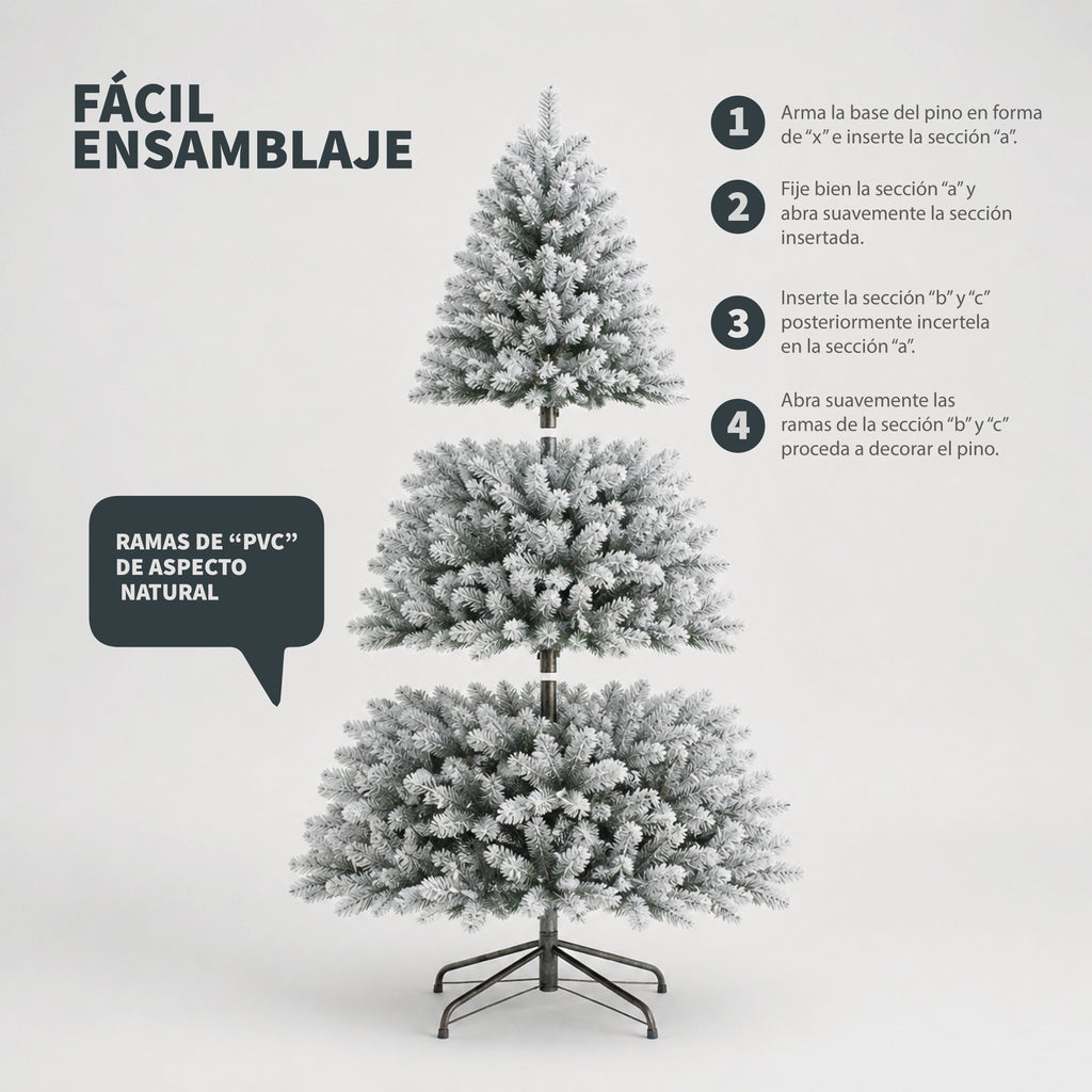 Árbol de Navidad Artificial Nevado