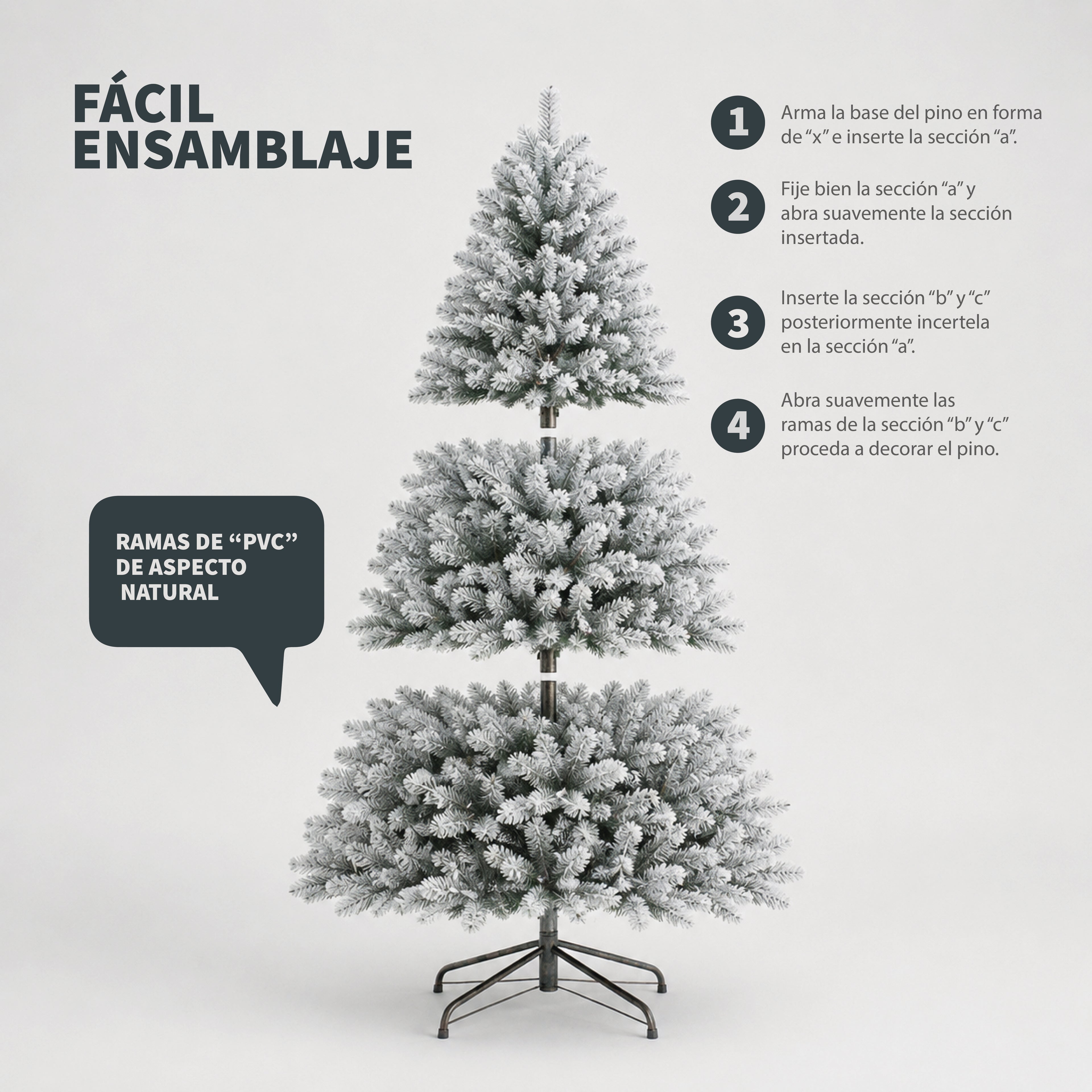 Árbol de Navidad Artificial Nevado
