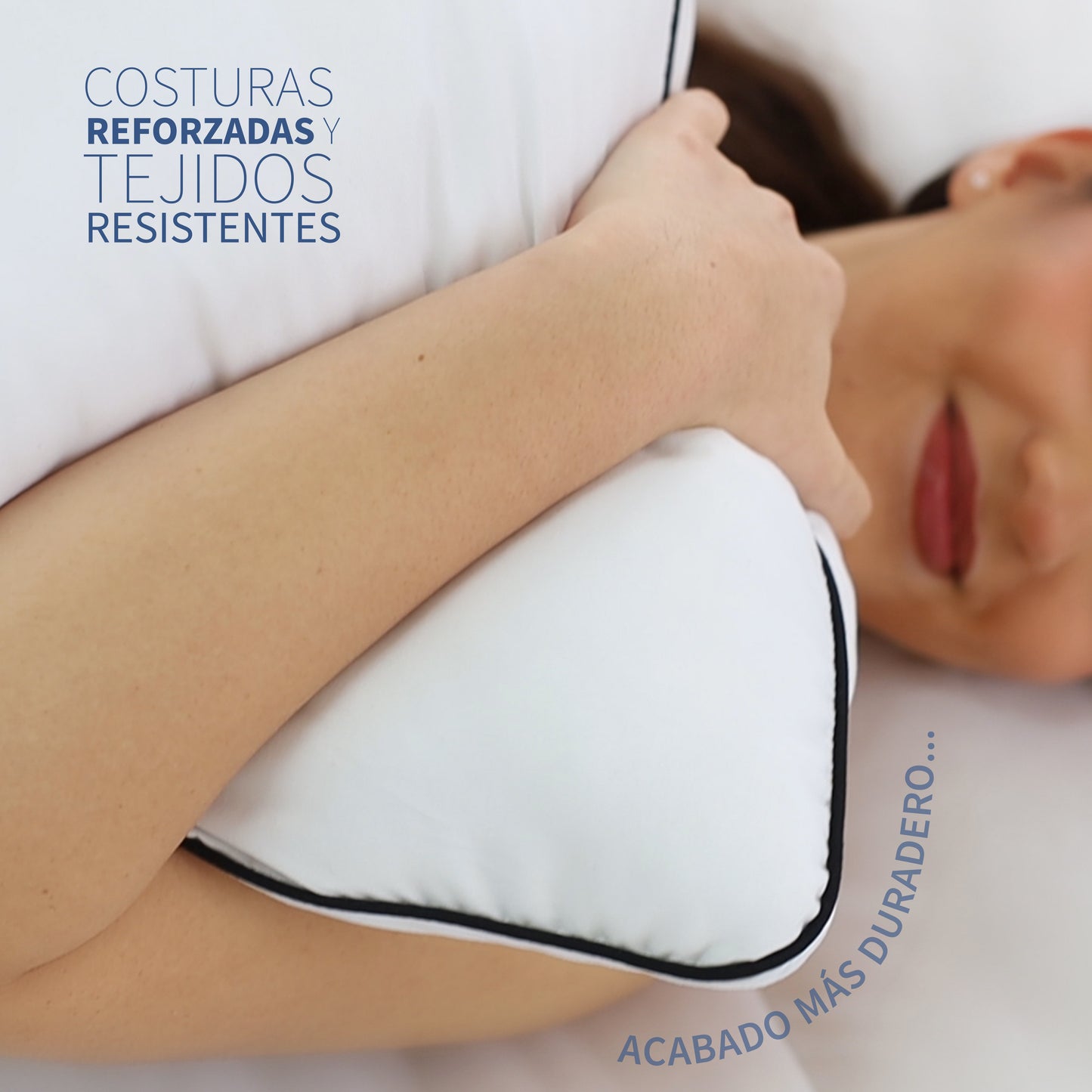 Almohadas Comfort | Firmeza Media | Hipoalergénicas y Antiácaros | Suaves y Lavables | Tecnología Down Alternative