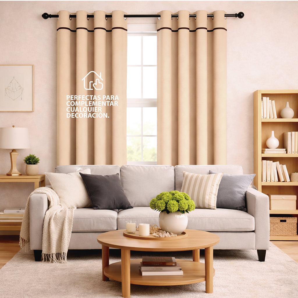 Cortinas Blackout | Beige