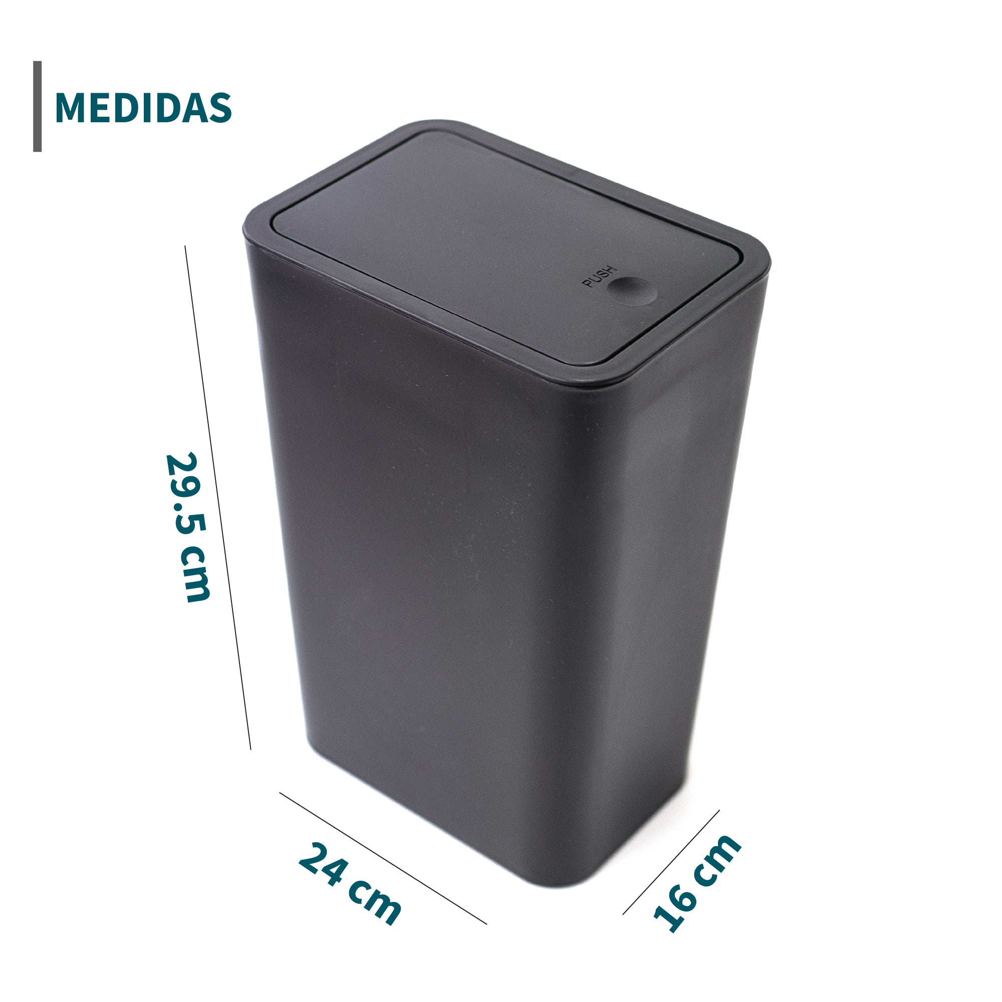 3 Botes de Basura 10 Litros