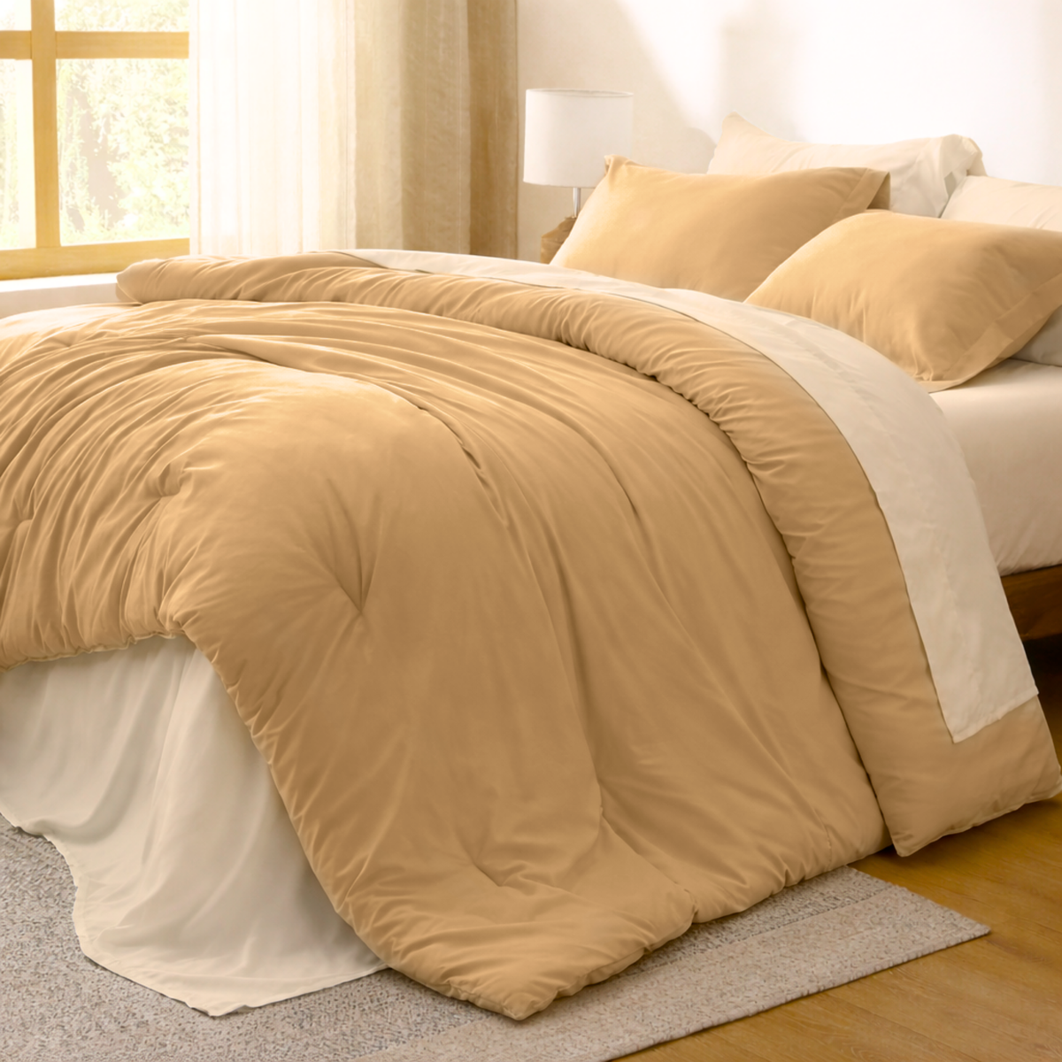 Set de Edredón Essential 7 Piezas | Beige