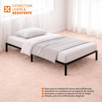 Base de Cama de Acero