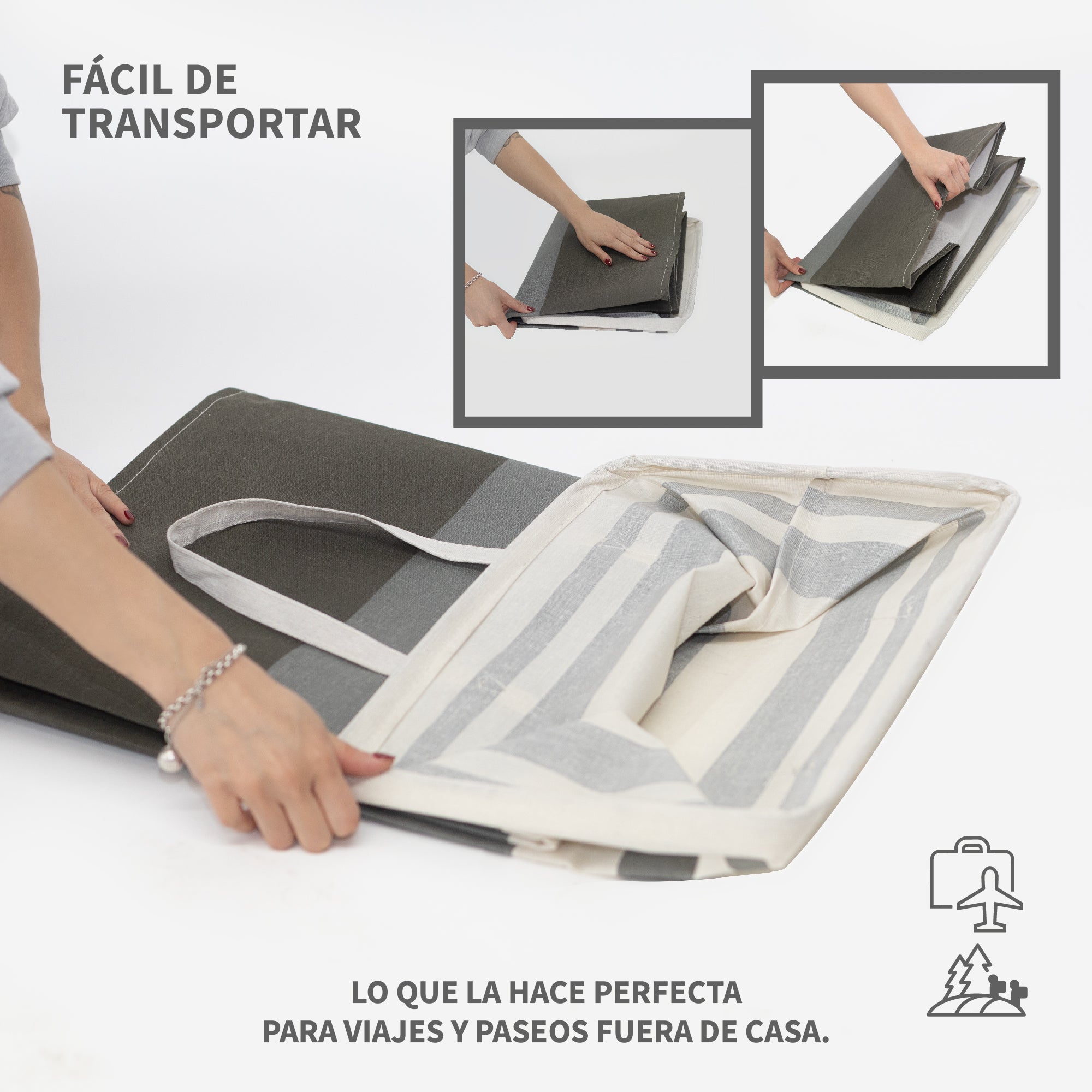 Cestos para Ropa Sucia Plegable 2 Piezas