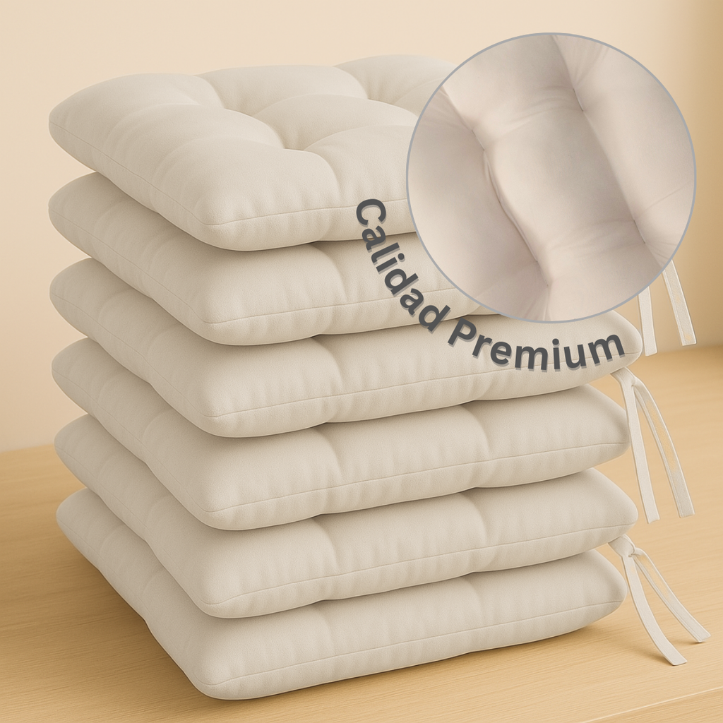 Set 4 Cojines para Silla de Comedor