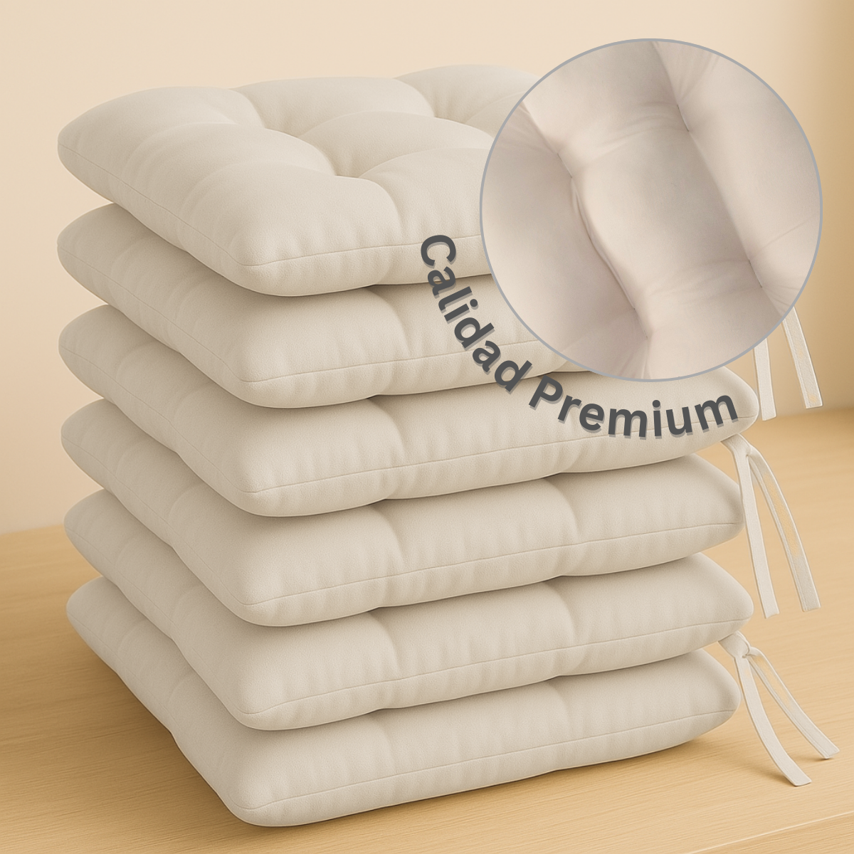 Set 4 Cojines para Silla de Comedor