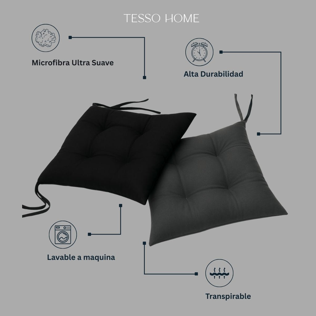 Set 4 Cojines para Silla de Comedor