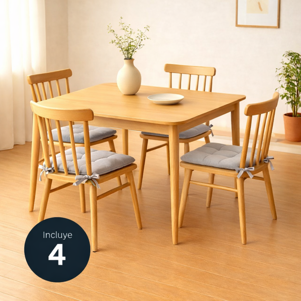 Set 4 Cojines para Silla de Comedor