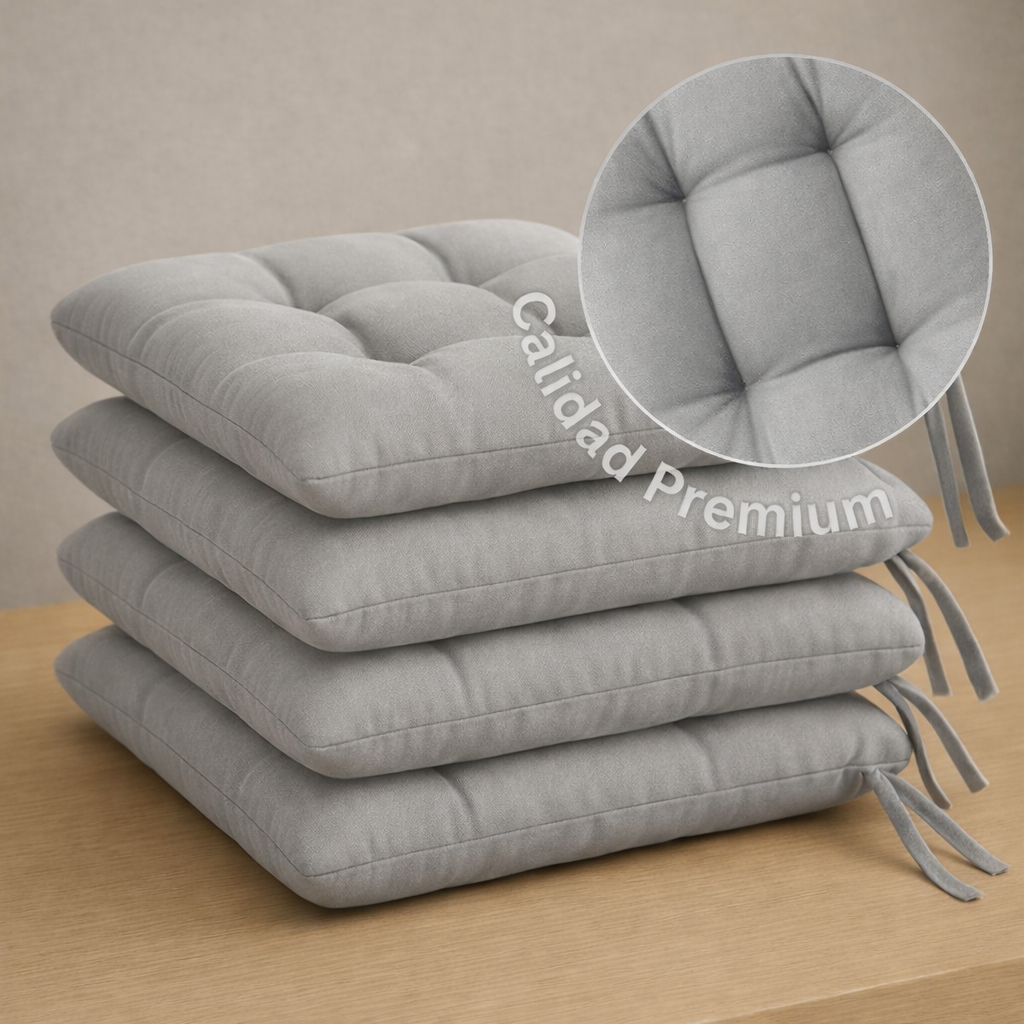 Set 4 Cojines para Silla de Comedor