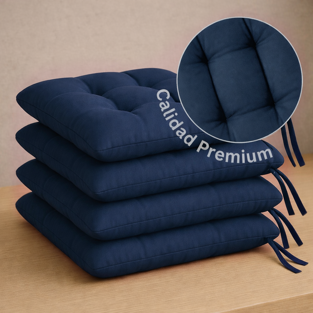 Set 4 Cojines para Silla de Comedor