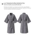 Bata de Baño Unisex Unitalla | Gris