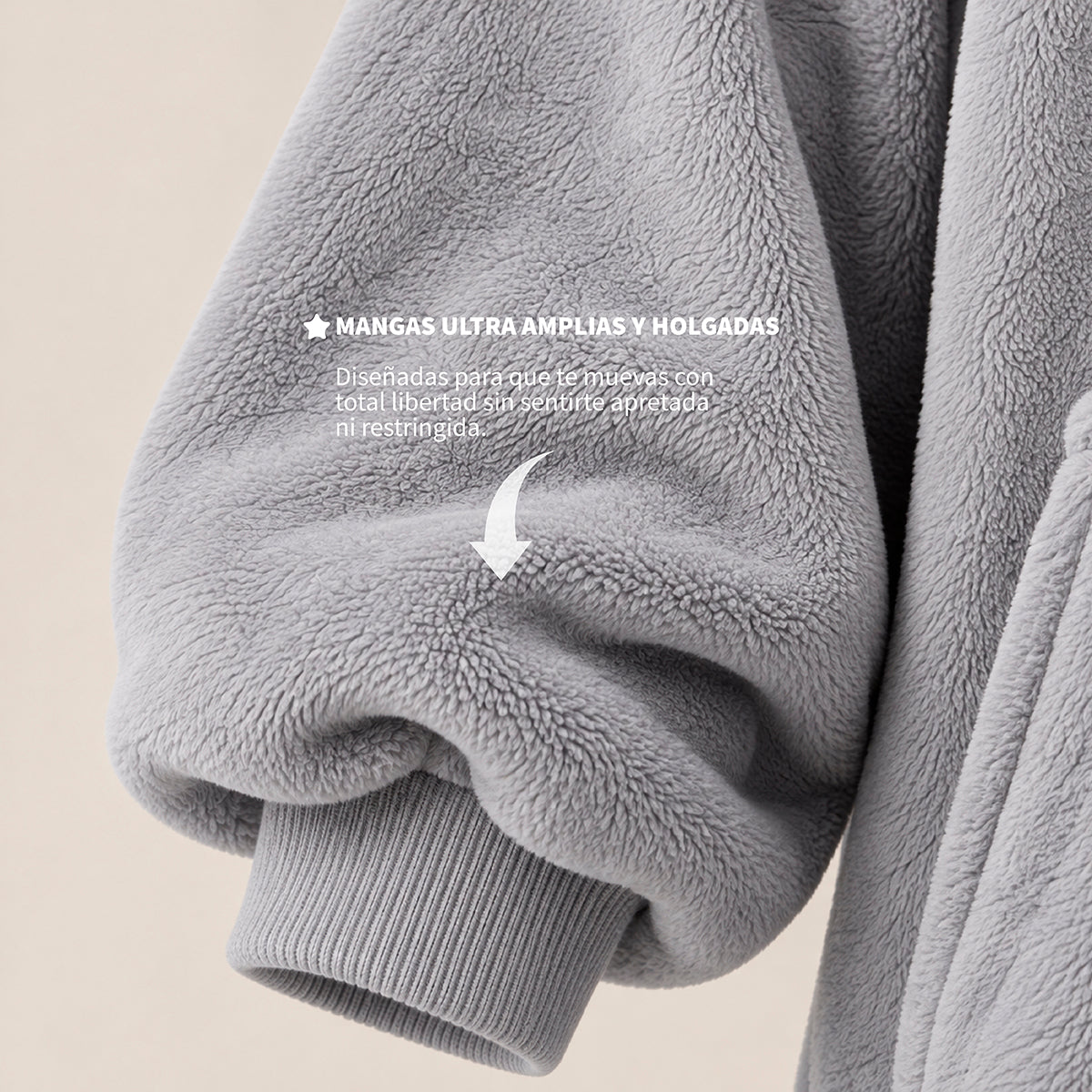 Sudadera Cobija Unisex Unitalla | Gris