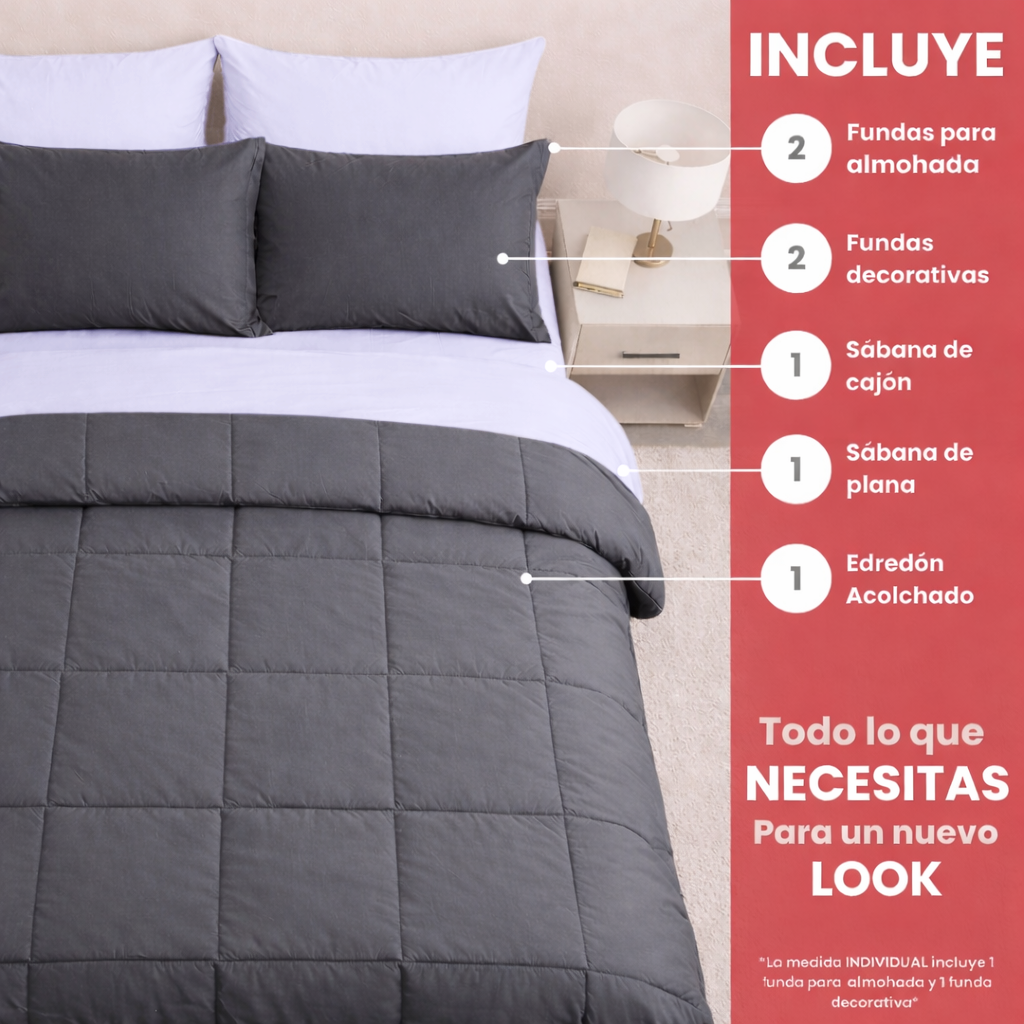 Coordinado Confort 7 Piezas