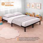 Base de Cama de Acero