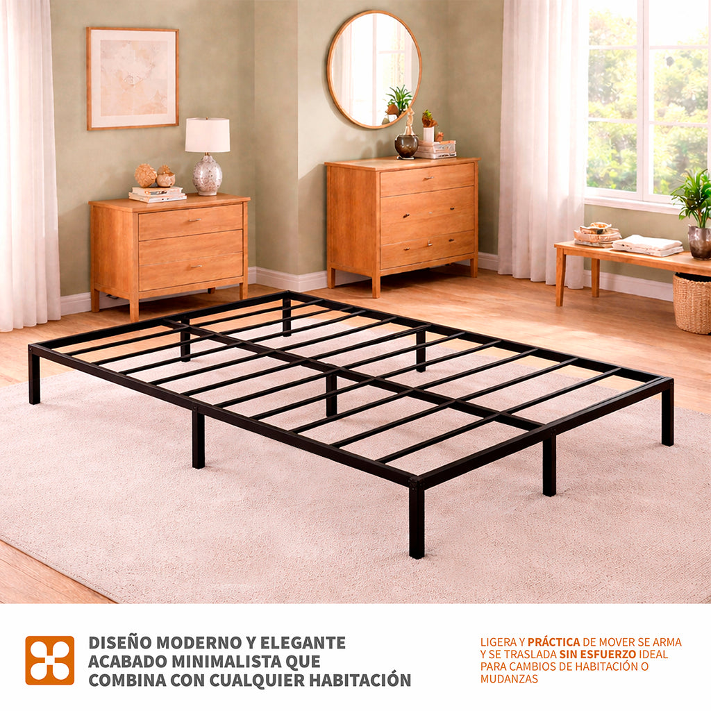Base de Cama de Acero