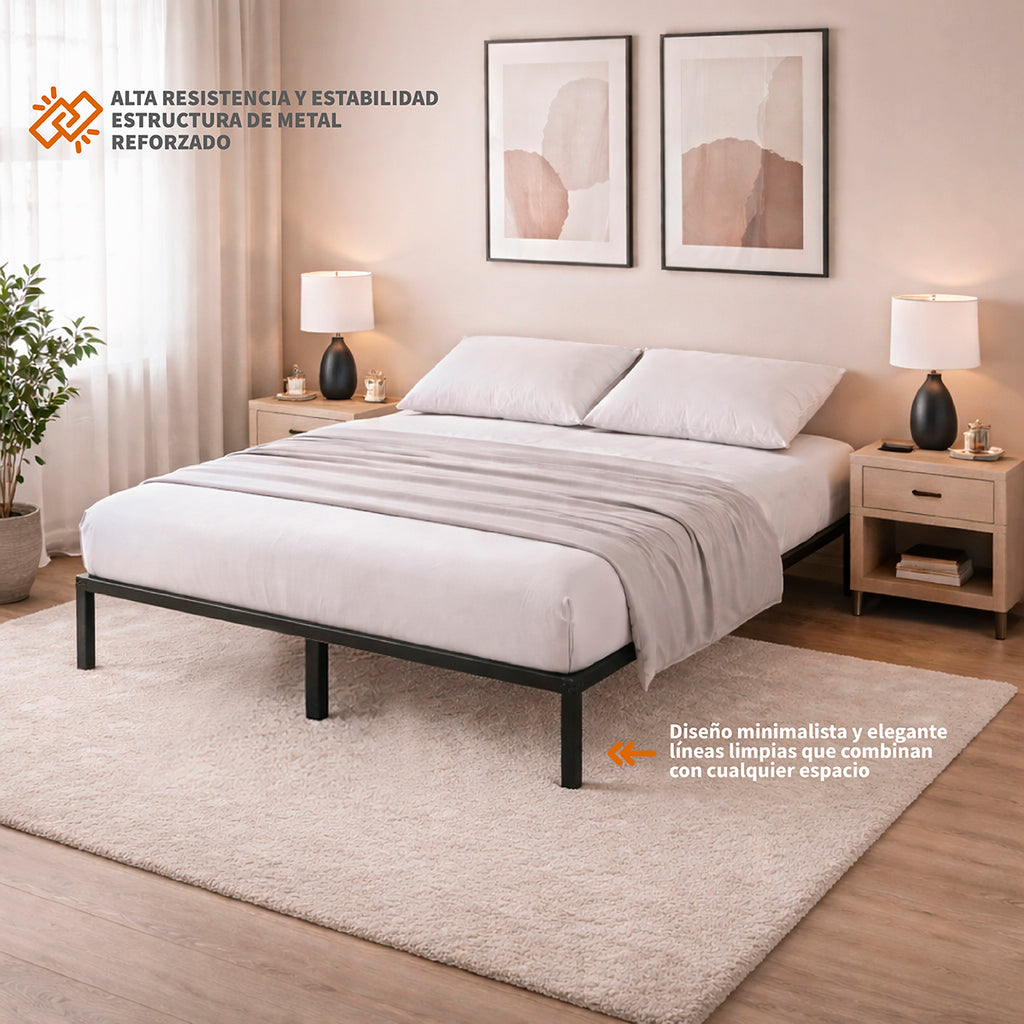 Base de Cama de Acero