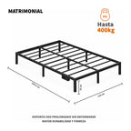 Base de Cama de Acero